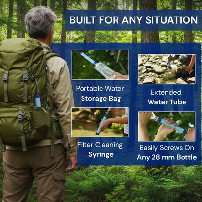 HYDRA-X1 Emergency Water Filter Straw