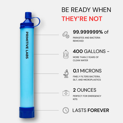 HYDRA-X1 Emergency Water Filter Straw