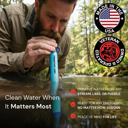 HYDRA-X1 Emergency Water Filter Straw (400 gal)