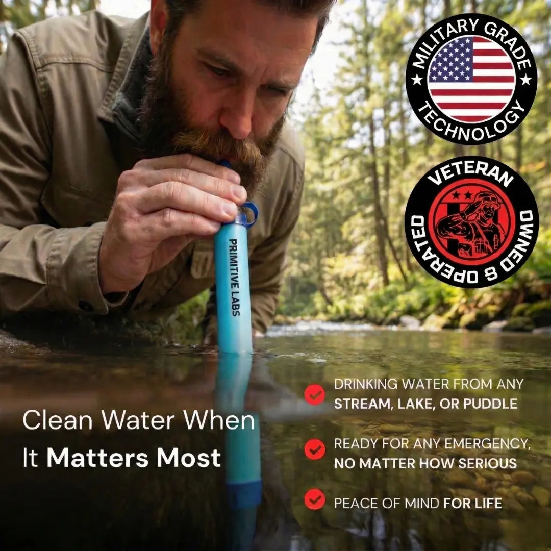 HYDRA-X1 Emergency Water Filter Straw (400 gal) – Primitive Labs Research